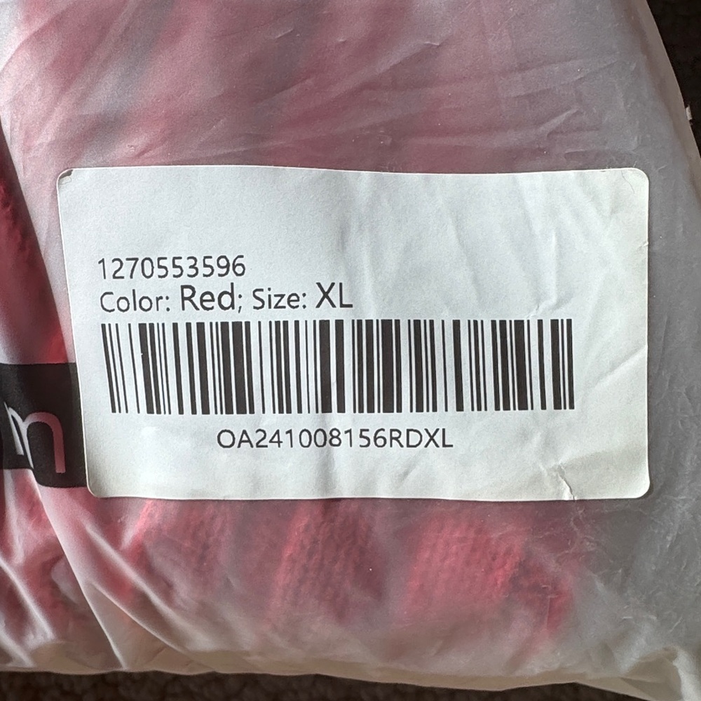 NWT Commense XL Red Plain Ribbed Split Sweater Skirt Set Valentine’s Day - Picture 8 of 8
